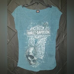 Harley-Davidson Blue Graphic Tee